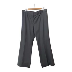 Lafayette 148 New York Black Wool Blend Straight Leg Pants Size 14